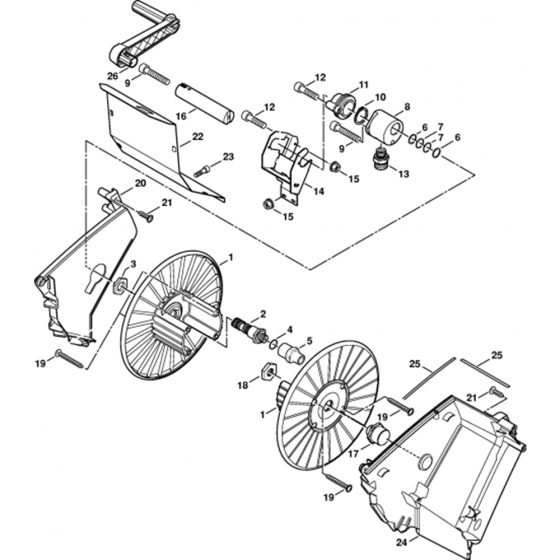 Hose Reel Assembly for Stihl