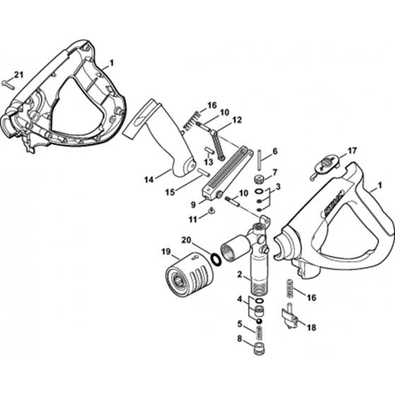 Spray Gun Assembly for Stihl