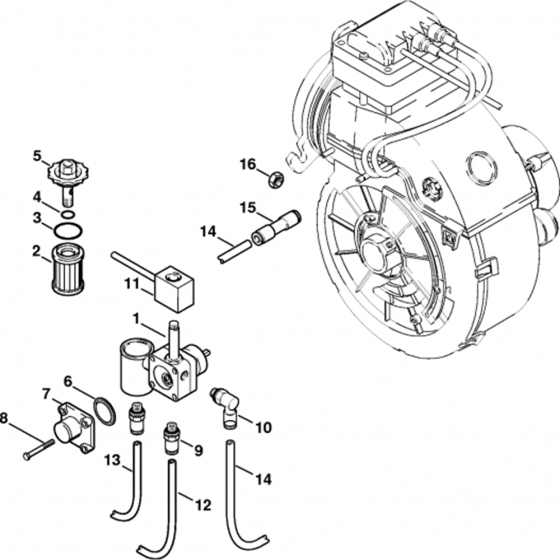 Fuel Pump Assembly for Stihl
