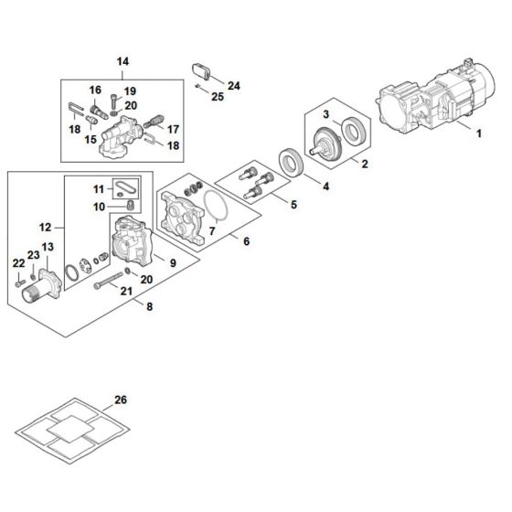Electric Motor Assembly for Stihl