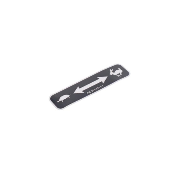 Label for Kubota KX016-4 Mini Excavator - OEM No. RG201 57610