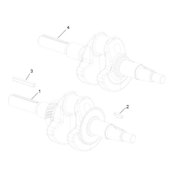 Crankshaft for Kohler RH255