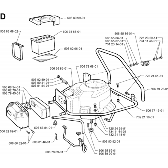 Engine Assembly for Husqvarna 1030