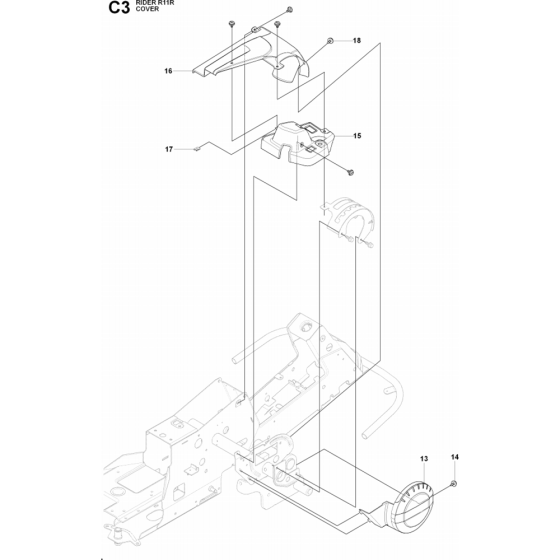 Cover-1 Assembly for Husqvarna