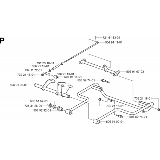 Protection Frame for Husqvarna Rider 13