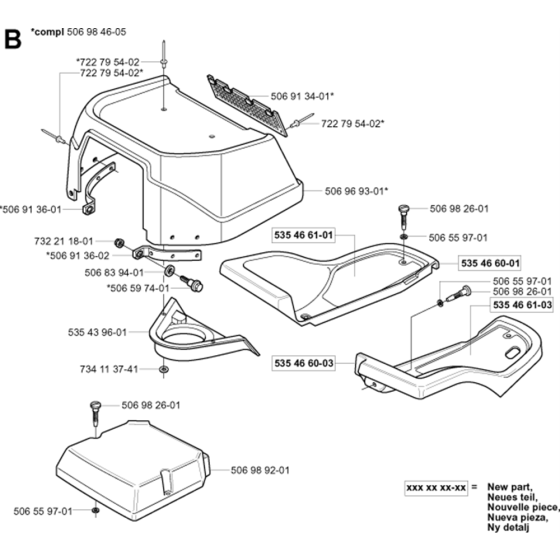 Hood Assembly for Rider 13