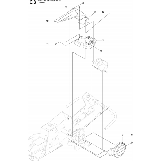 Cover-1 Assembly for Husqvarna