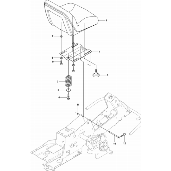 Seat Assembly for Husqvarna