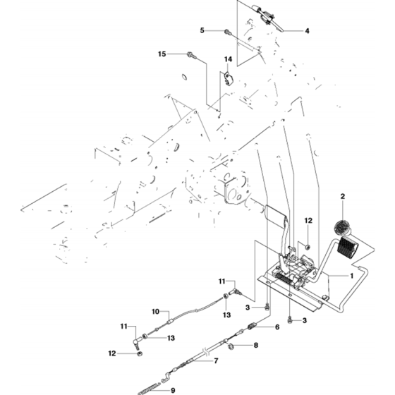 Pedals Assembly for Husqvarna