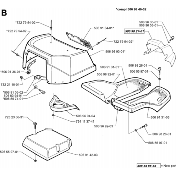 Hood Assembly for Husqvarna