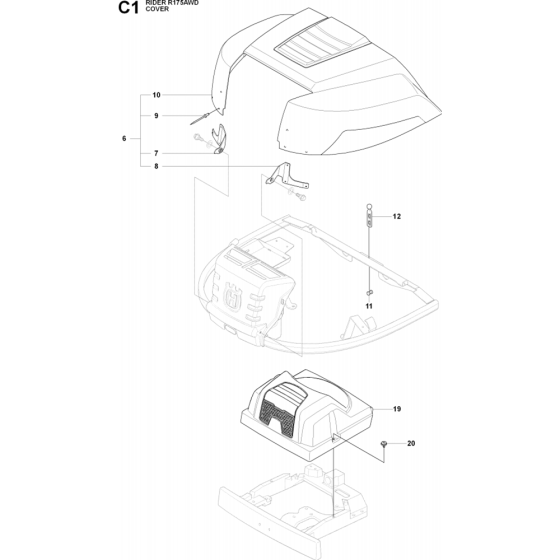 Hood Assembly for Husqvarna