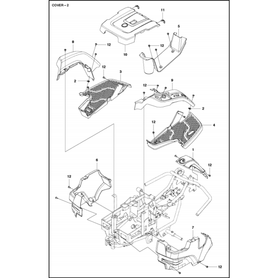 Cover-1 Assembly for Husqvarna
