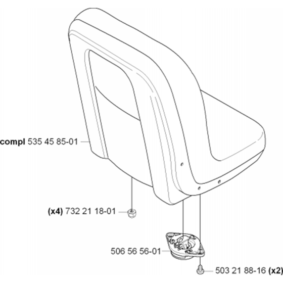 Seat Assembly for Husqvarna