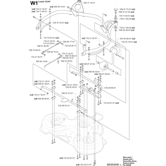 Cutting Deck Assembly for Husqvarna