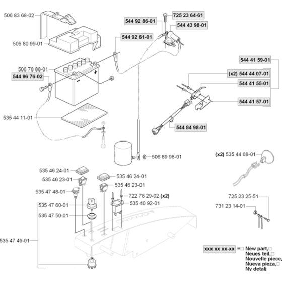 Electrical Assembly for Husqvarna