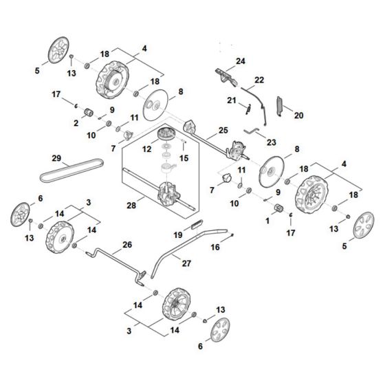 Chassis Assembly for Stihl RM 453.3 V