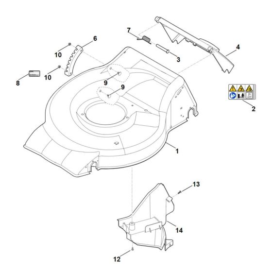 Housing for Stihl RM 253.2 T Mower