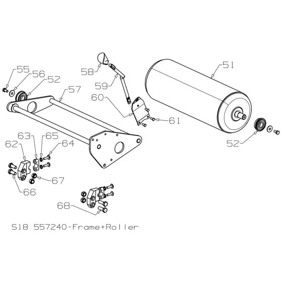 Roller Assembly for Masport RR18