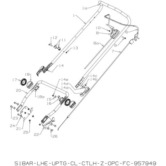 Handle Assembly for Masport RR18