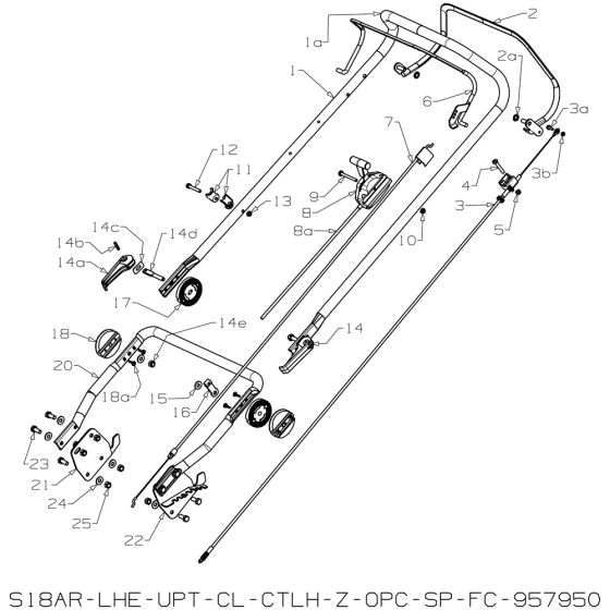 Handle Assembly for Masport RR18SP