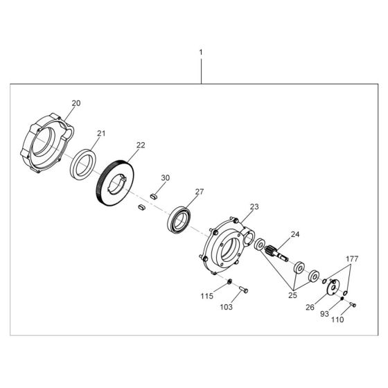Gearbox Assembly for RS600