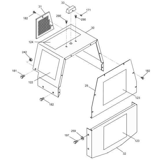 Cover Assembly for RS800A Roller