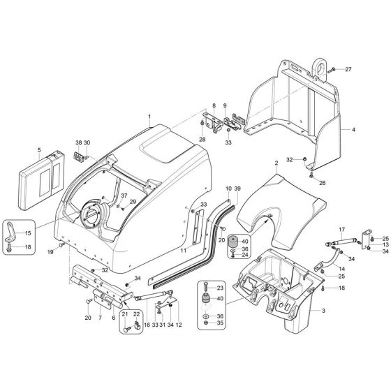 Rear Hood Assembly for RTSC3
