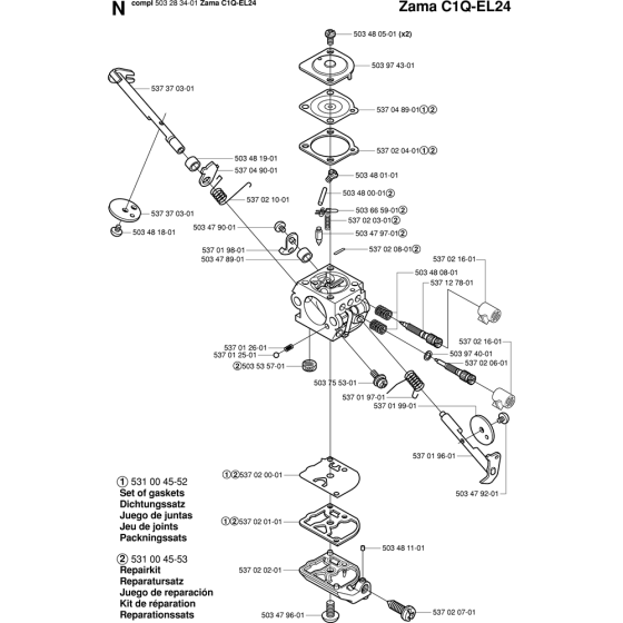 Carburetor Assembly for Husqvarna