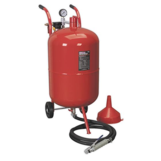 Shot Blaster with Water Trap & Wheels 75ltr Sealey Part No. SB998