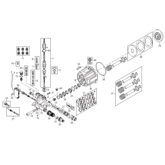 Pump Assembly for Nilfisk SC UNO
