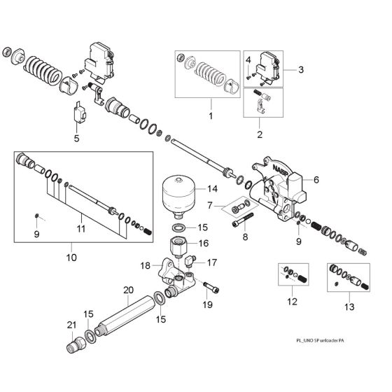 Unloader Assembly for Nilfisk