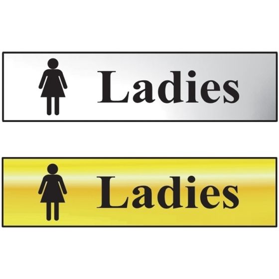 Ladies Bathroom Sign