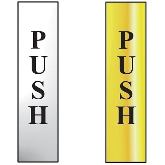 Push Vertical Sign