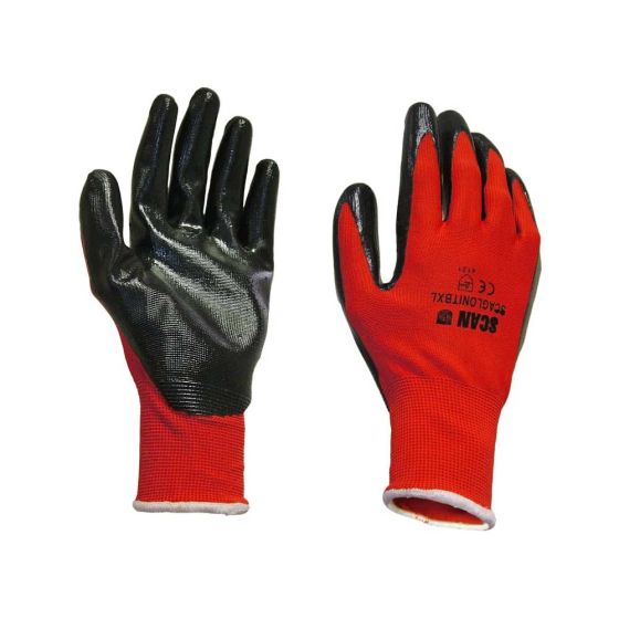 Palm Dipped Nitrile Gloves