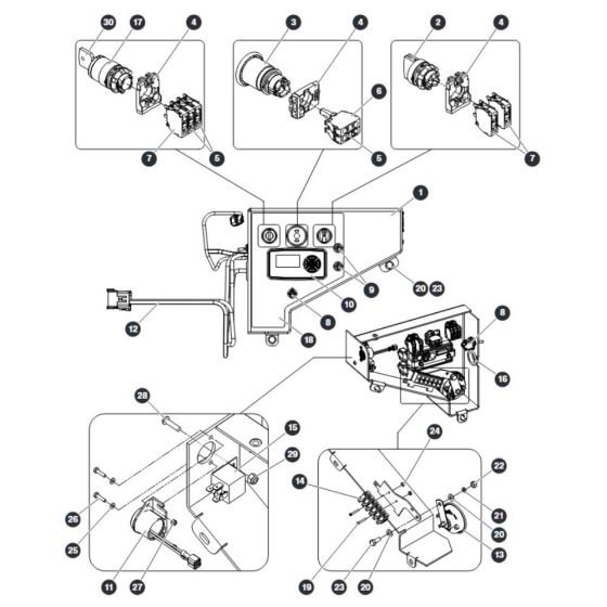 Base Control for Skyjack SJ12 E Vertical Mast