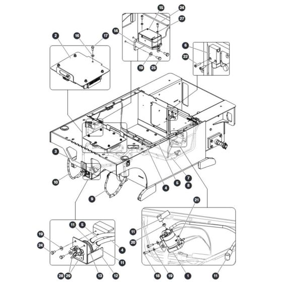 Base Electrical for Skyjack SJ12 E Vertical Mast