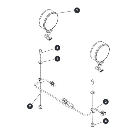 Dual Flashing Light Field Kit for Skyjack SJ12 E Vertical Mast