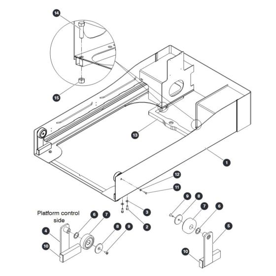 Lower Platform for Skyjack SJ12 E Vertical Mast