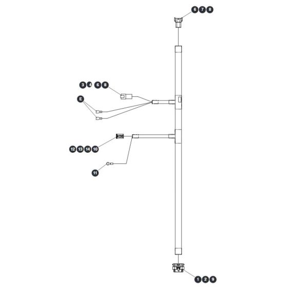 Main Harness ZAPI B for Skyjack SJ12 E Vertical Mast