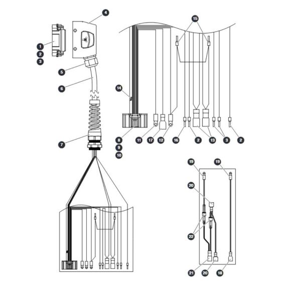 Platform Control Cable - SGLE for Skyjack SJ12 E Vertical Mast