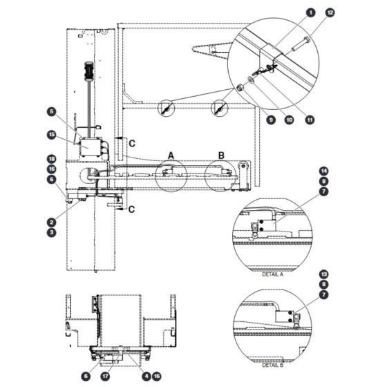 Platform Electrical for Skyjack SJ12 E Vertical Mast
