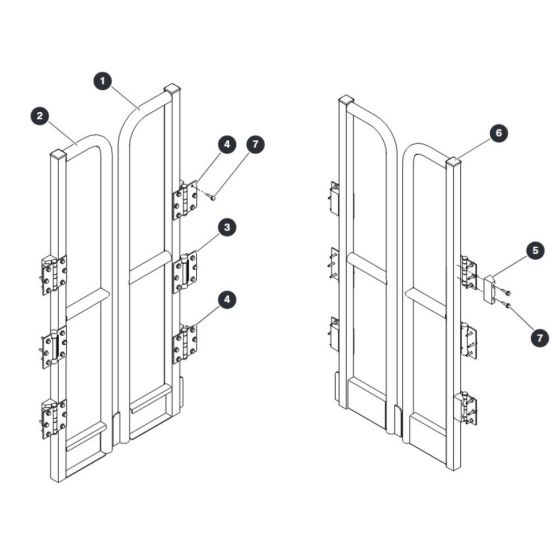 Saloon Gate for Skyjack SJ12 E Vertical Mast