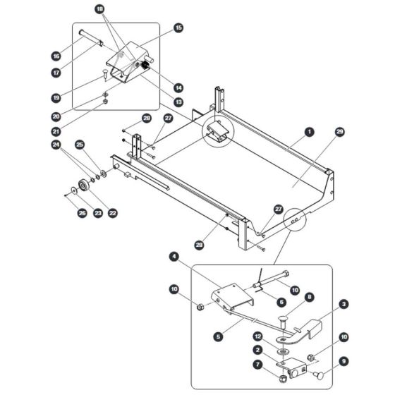 Upper Platform for Skyjack SJ12 E Vertical Mast