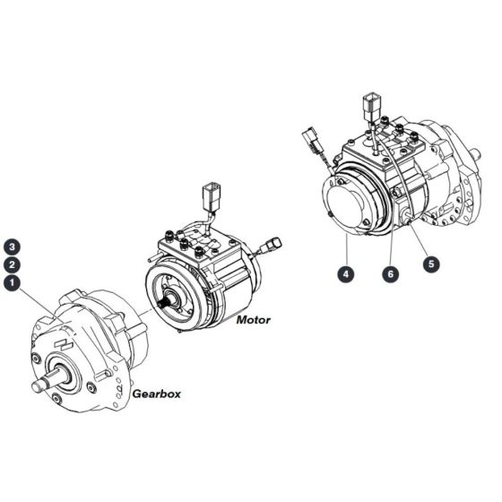 Wheel Motor for Skyjack SJ12 E Vertical Mast