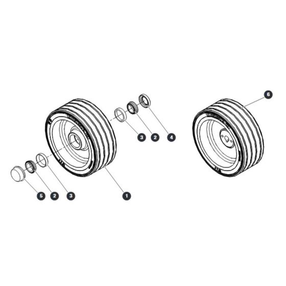 Wheels for Skyjack SJ12 E Vertical Mast