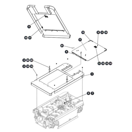 Base Cover for Skyjack SJ16 Access Platforms