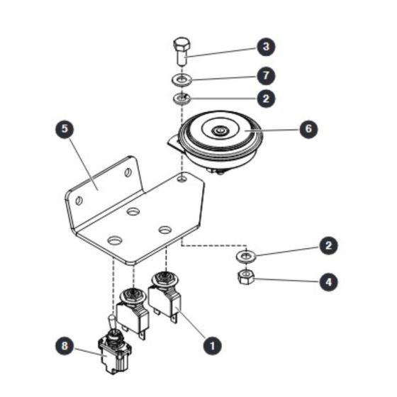 Circuit Breaker and Horn for Skyjack SJ16 Access Platforms