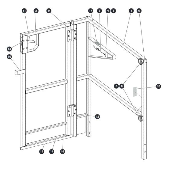 Gate for Skyjack SJ16 Access Platforms
