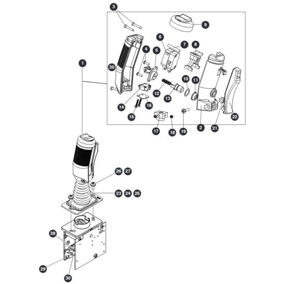 Joystick for Skyjack SJ16 Access Platforms
