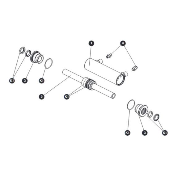 Steer Cylinder for Skyjack SJ16 Access Platforms